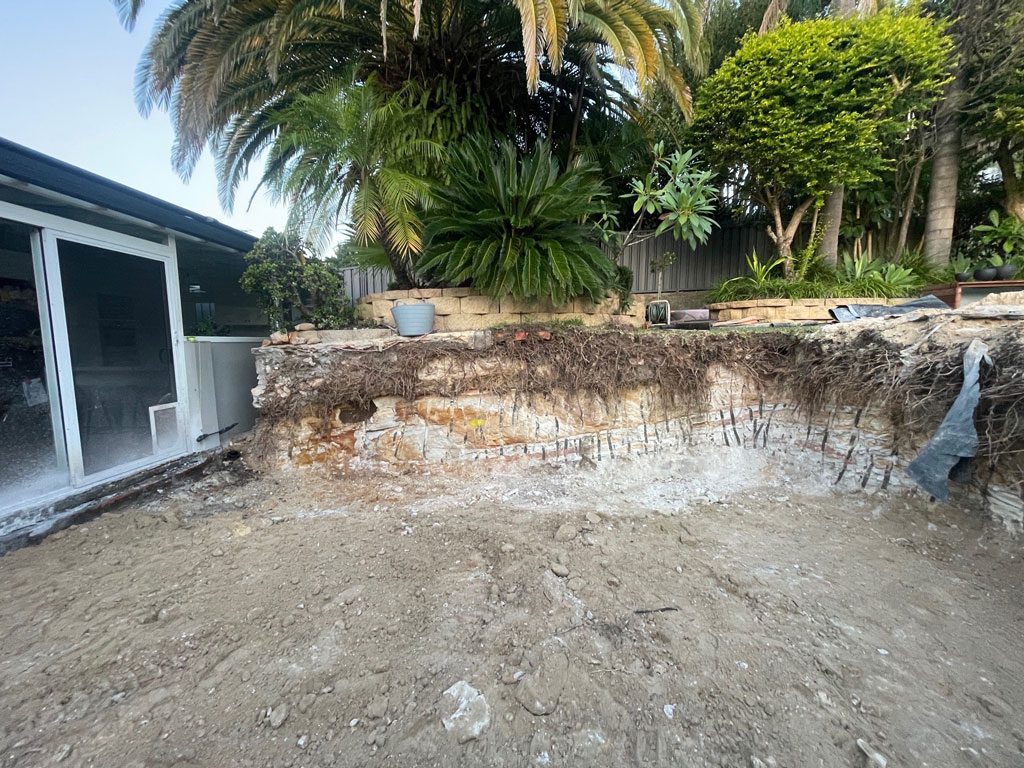 Oyster Bay Before Outdoor Renovation Excavation